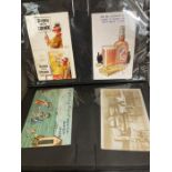 An album of drink related vintage postcards, approximately 143, The Philco Publishing Co, millar &