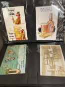 An album of drink related vintage postcards, approximately 143, The Philco Publishing Co, millar &