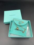 A Tiffany Elsa Peretti silver starfish necklace in original box