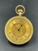 A 18ct gold pocket watch AF (Approximate Total Weight 29g)