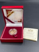 A 2015 Krugerrand 1/4oz Gold Proof Coin n box with paperwork