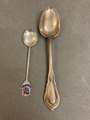 Two silver spoons, one Victorian