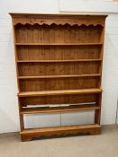 A Hansel and Gretel pine open bookcase AF (H214cm W152cm D24cm)