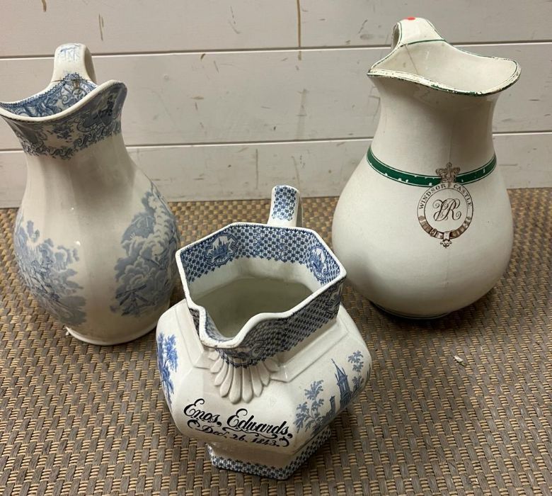 Three chamber jugs , one stamped Windsor Castle - Image 7 of 7