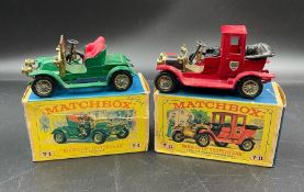 Two Matchbox Diecast vehicles Y-2 and Y-11