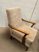 A Mid Century open armchair