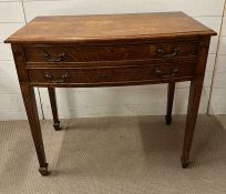 An oak cutlery table (H69cm W86cm D48cm)