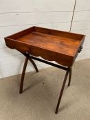 A butlers tray on stand (H72cm W58cm D43cm)