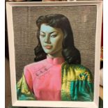 A Viadimir Tretchikoff painting of a typical Chinese girl "Miss Wong" signed lower left