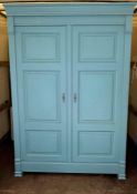 A Manoir painted double wardrobe by And So to Bed London