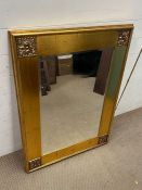 A gilt frame mirror (74cm x 100cm)