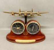 70TH Anniversary Avro Lancaster clock and barometer 1942