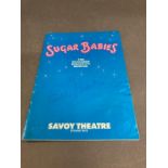 Sugar Babies Savoy Theatre programmes signed by Ann Miller, Michael Davis, Rhonda Burchmore,