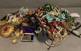 A large volume of quality costume jewellery various makers various styles