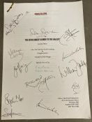 A signed Radio script The Hitchhikers Guide to the Galaxy Tertiary Phase Episode four