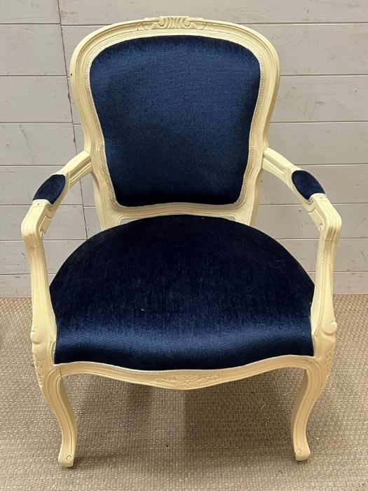 A French style open arm chair