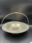 A silver plate chased fruit basket reg Nov 1878