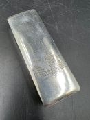 A silver Chinese tooth pick holder (35g)