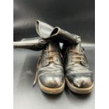 A pair of RAF flying boots size 8, dated 9/39