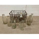 A selection of vintage milk bottles from various dairies, Windsor and Eton, Holport, Clifford