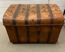 A tin trunk