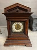 A German Junghans mahogany bracket clock