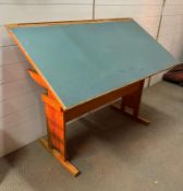 An Architects drawing table/desk by Franco (W130cm D70cm)