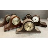 Six Tambour clocks