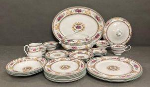 A part dinner service by Wedgewood Colo cumbia pattern