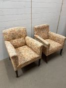 Two Victorian arm chairs