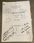 A signed script The Hitchhikers Guide to the Galaxy radio show live 2012