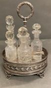 A silver plate cruet set AF