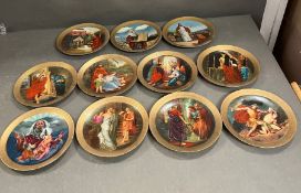 Eleven limited plates by Mary Mayo "The Ten Commandments"