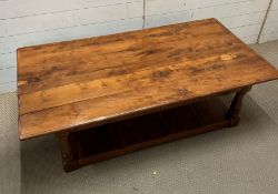A large coffee table with shelf under (H47cm W152cm D80cm)