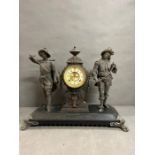 An Ansonia Don Juan and Don Caesar double statue clock, New York