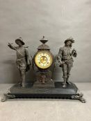 An Ansonia Don Juan and Don Caesar double statue clock, New York