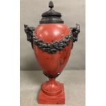 Rams head handled contemporary urn in an Adams style AF