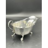 A hallmarked silver sauce boat, approximate weight 108g, London 1909, makers mark for Page, Keen &