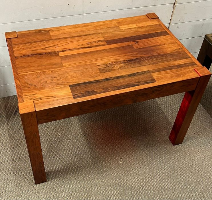 A Mid Century style side table (H49cm W77cm D49cm)