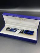 Watermans ink pen and roller ball, cased in original box