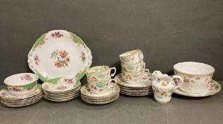 A mixed selection of porcelain, various makers and marks