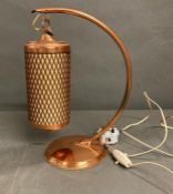 An industrial style copper desk lamp (H30cm)