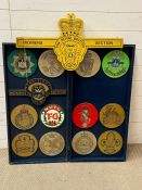 The Royal British legion badges, boxed