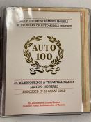 Auto 100 The Gold Stamps of the Classic Car Gold Stamp collection authorized by the Zambia Post