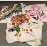 Three Japanese Silk scarves