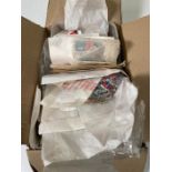 A Box containing a selection of stamps including many uncategorised and sorted stamps.