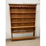 A Hansel and Gretel pine open bookcase AF (H214cm W152cm D24cm)