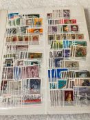 An extensive collection of five albums of Austrian stamps