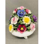 Aynsley china of flowers in bowl