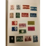 An album of stamps from Norway and Sweden